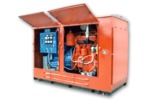 Передвижной агрегат на раме под капотом АД30-Т400-1РПМ3