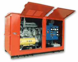 Передвижной агрегат на раме под капотом АД8-Т400-1ВП